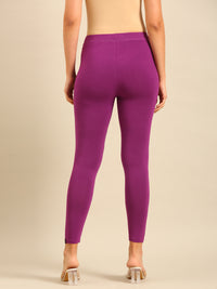 Ankle Length Leggings Viscose-Light Purple