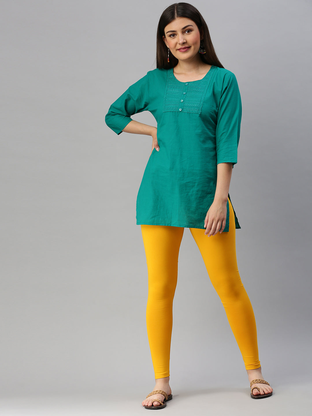 Vivian's Fashions Long Leggings - Girls, Cotton (Yellow, Medium) -  Walmart.com