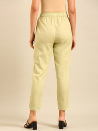 Cigarette Pants-Mint Green