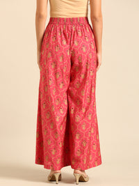 Palazzo All Over Print-Coral