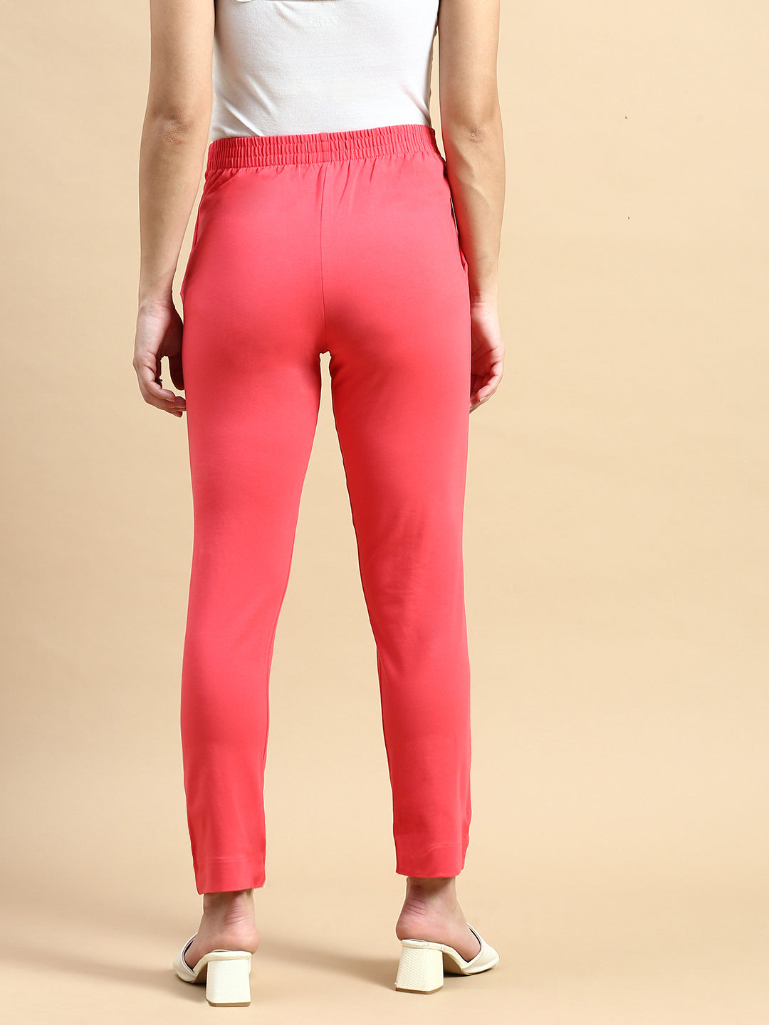 Super Stretch Kurti Pant-Coral - De Moza