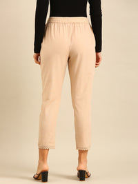 Straight Pant-Beige