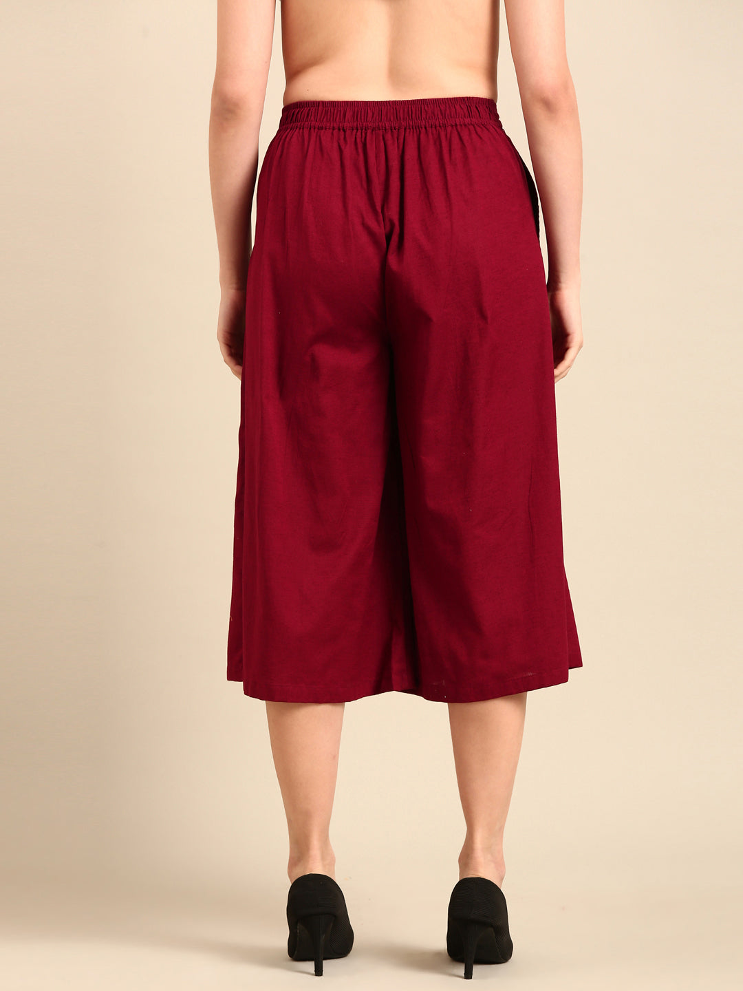 Culottes-Maroon