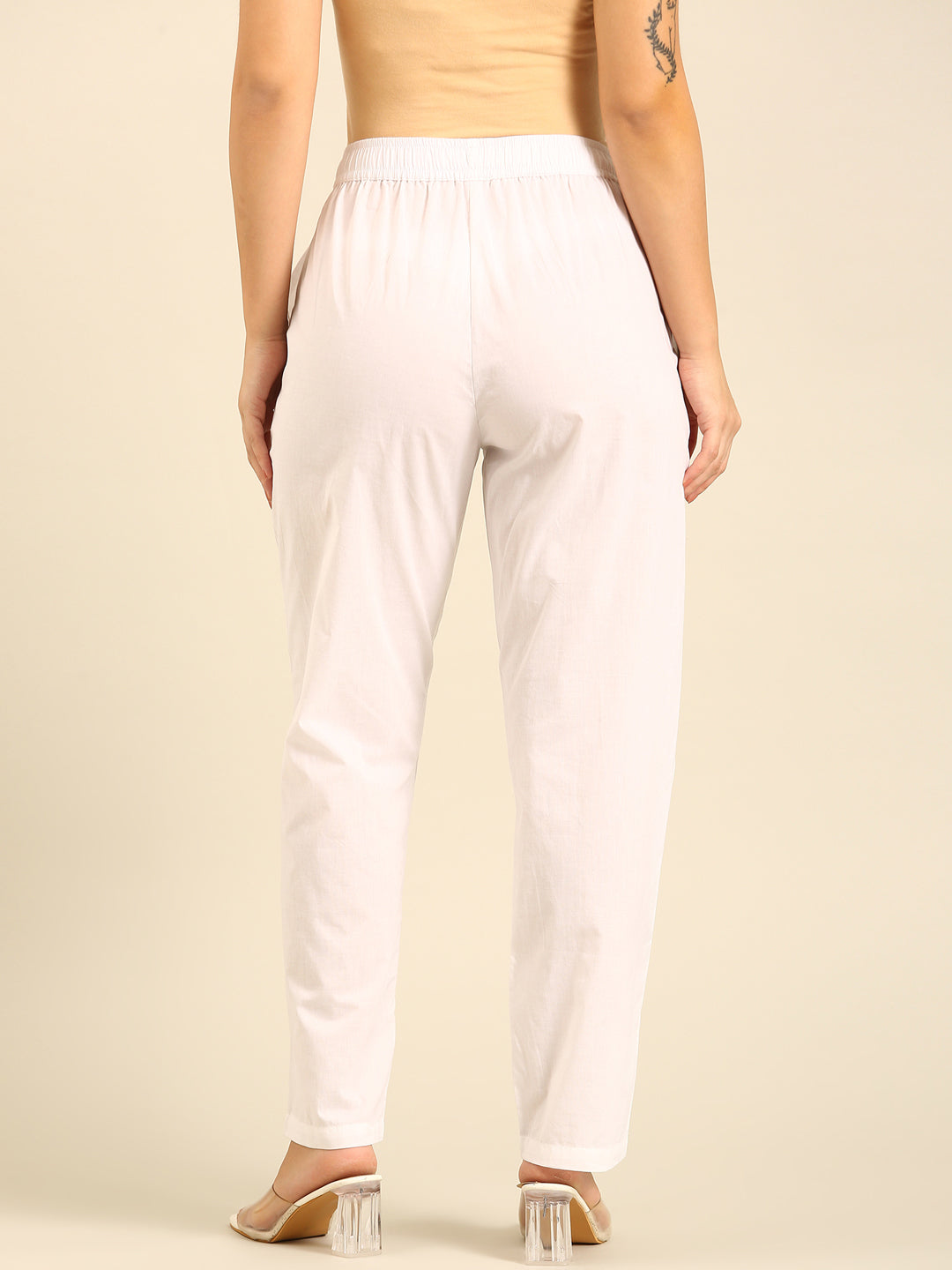 Straight Pant-White