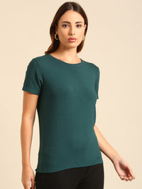 T-Shirt Regular Sleeve-Bottle Green