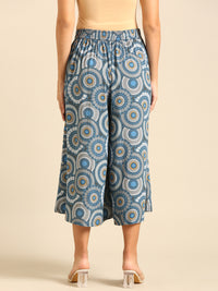 Printed Culottes-Blue