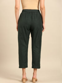 Cigarette Pants-Green