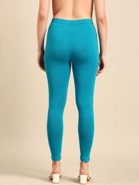 Ankle Length Leggings Cotton-Teal