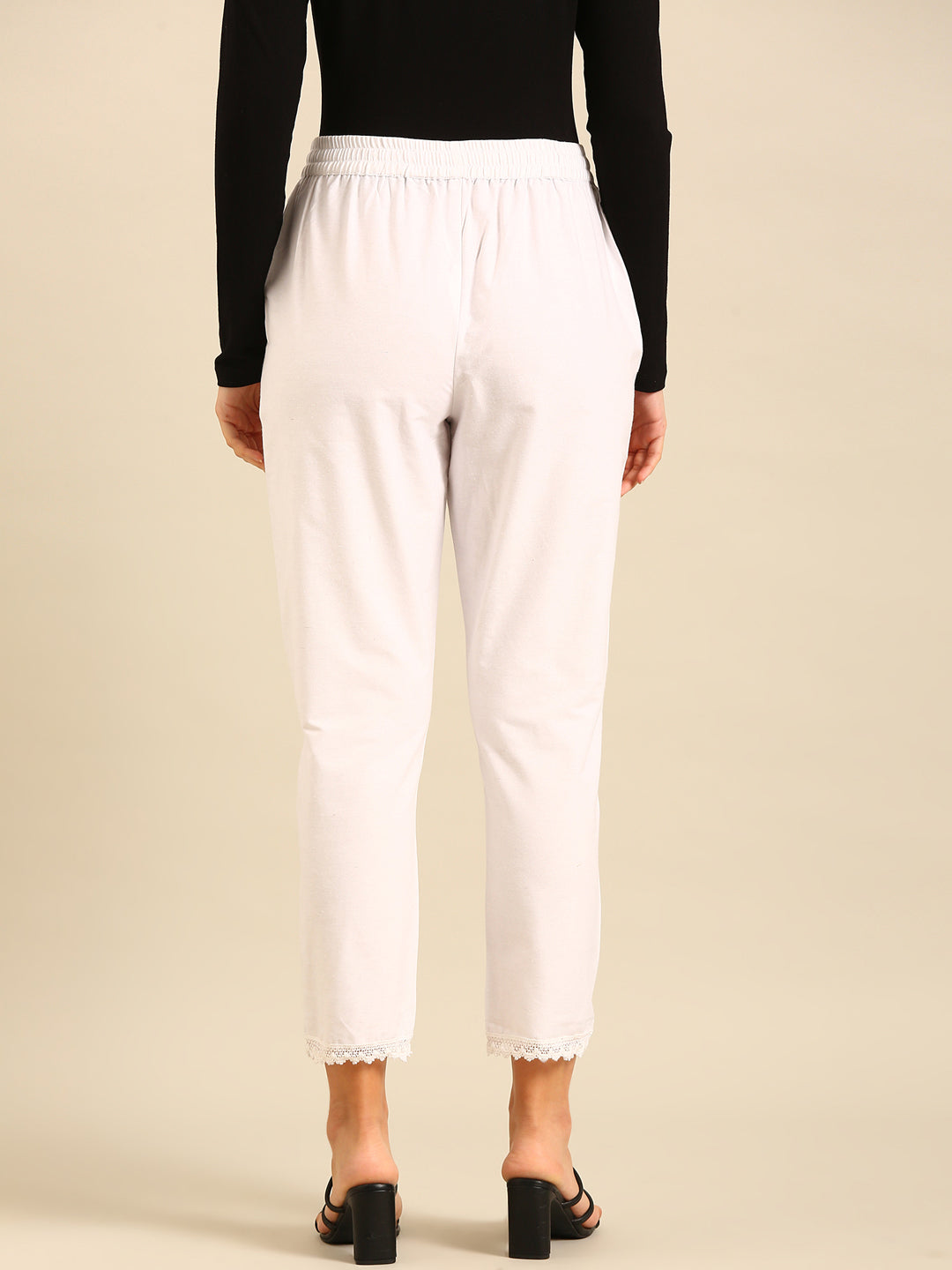 Straight Pant-White