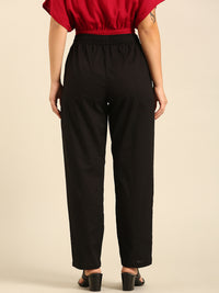 Straight Pant-Black