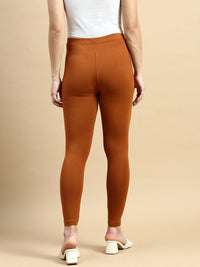 Ankle Length Leggings Viscose-Terracotta - De Moza