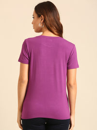 T-Shirt Regular Sleeve-Light Purple