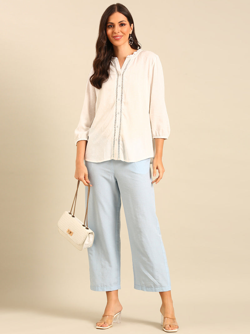 Casual Palazzo-Powder Blue