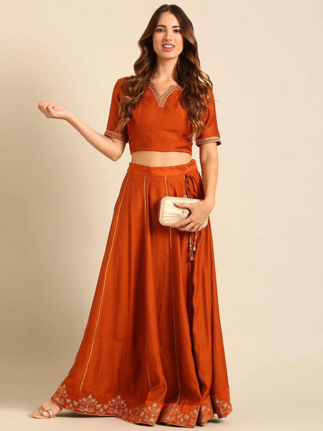 Skirt-Rust Orange