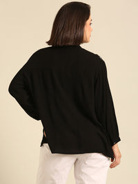 Top Embroidered-Black