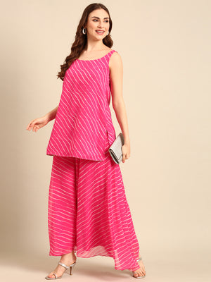 Palazzo All Over Print-Pink