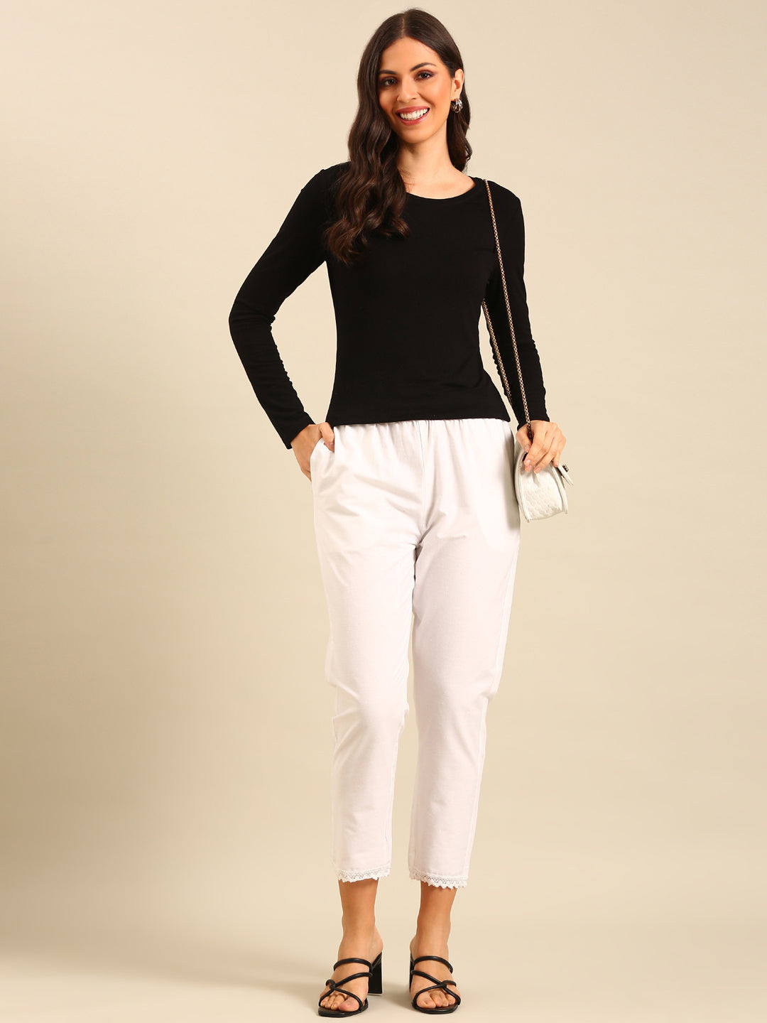 Straight Pant-White