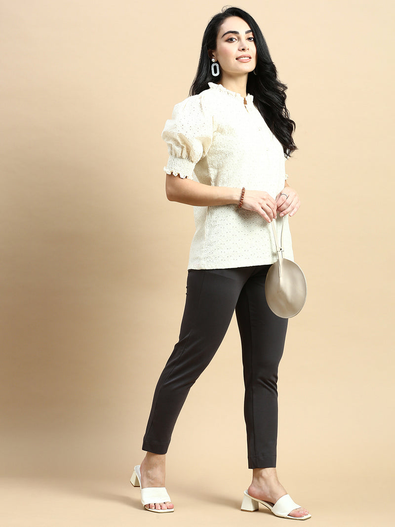 Super Stretch Kurti Pant-Dark Grey - De Moza