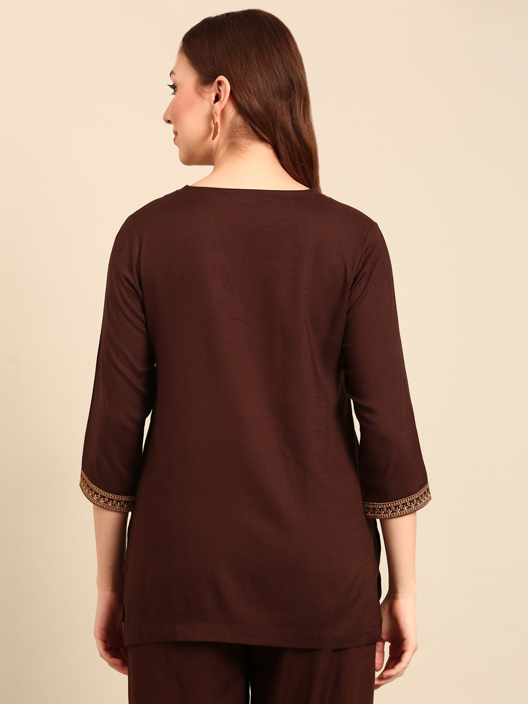 Tunic Top-Dark Brown