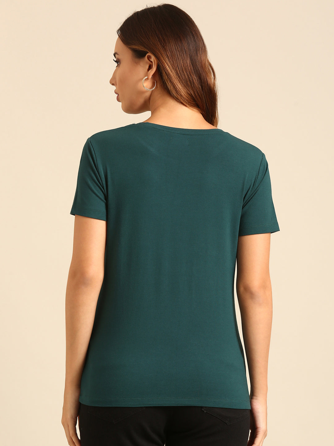 T-Shirt Regular Sleeve-Bottle Green