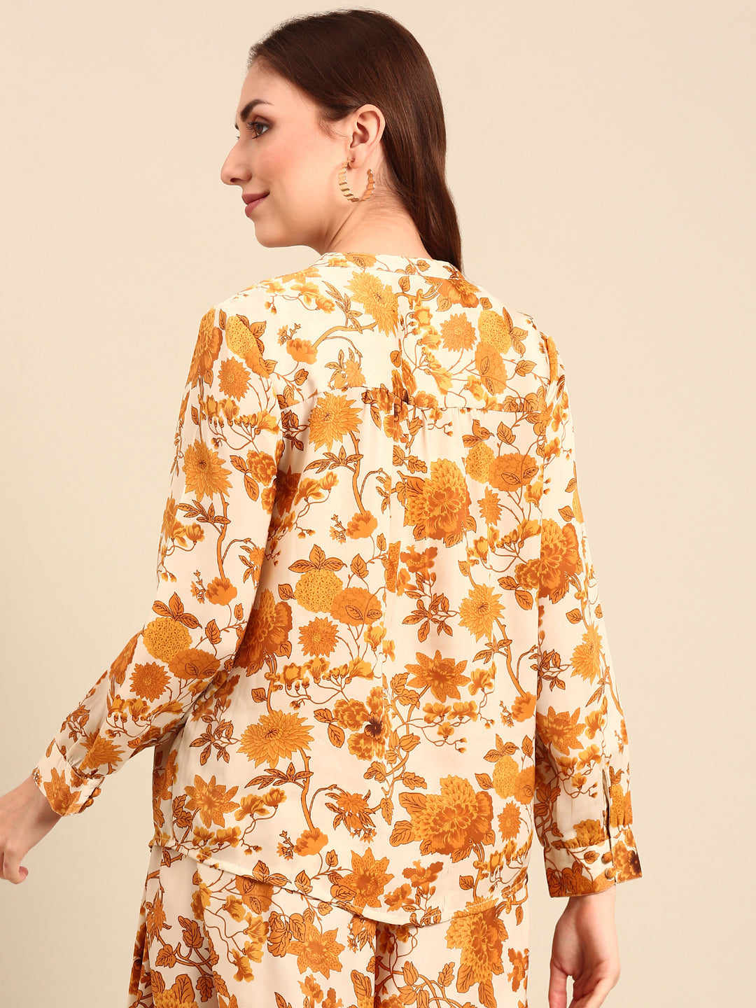 Top Floral Print-Yellow