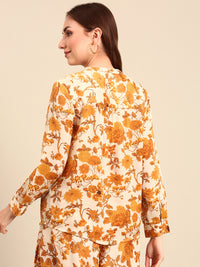 Top Floral Print-Yellow