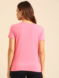 T-Shirt Regular Sleeve-Rani Pink