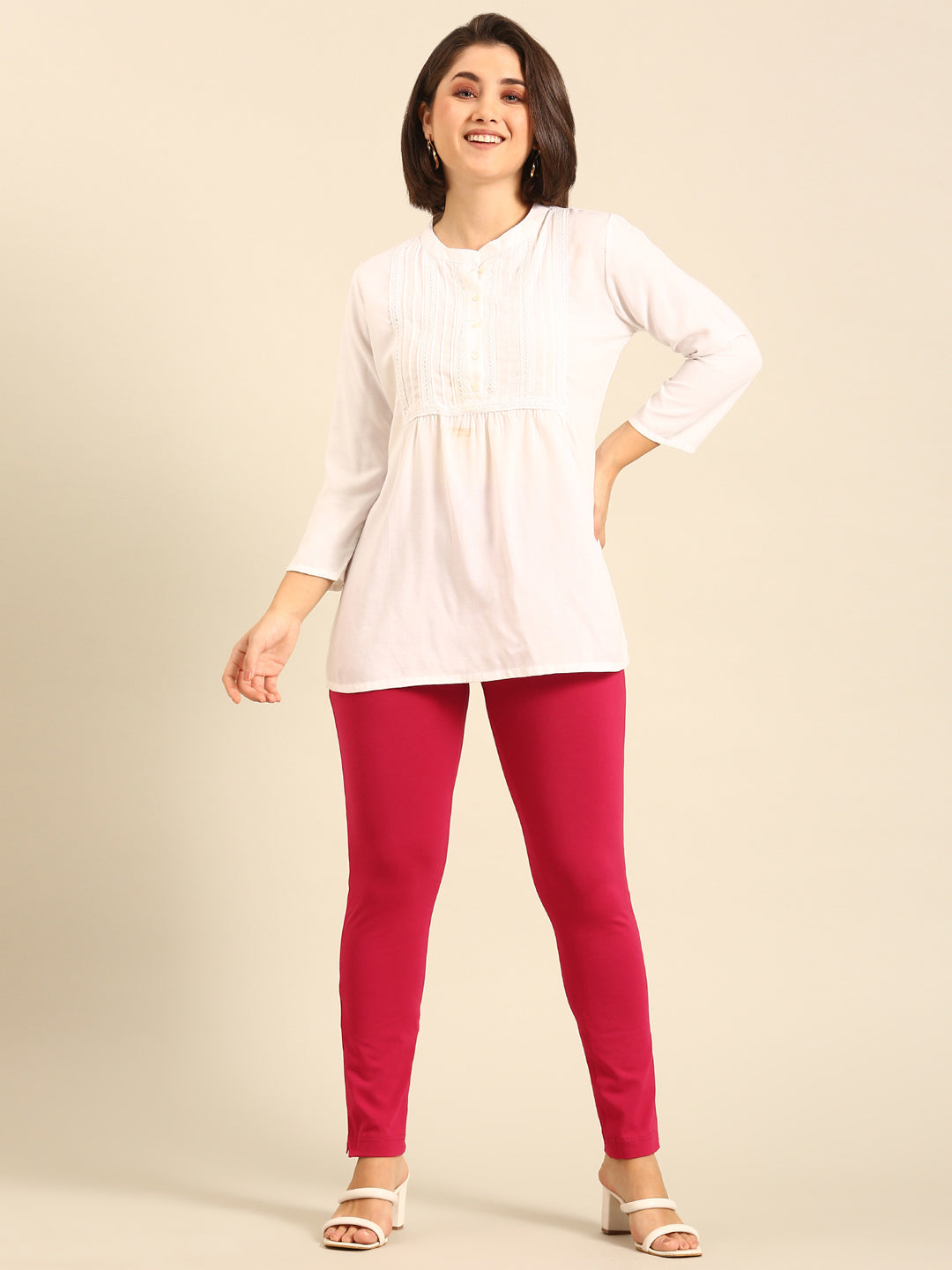 Kurti Pant-Fuchsia