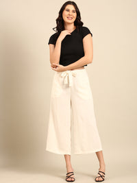 Tie Up Culottes-Natural