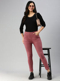 De Moza Women Jegging Dark Mauve