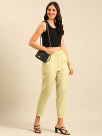 Cigarette Pants-Mint Green