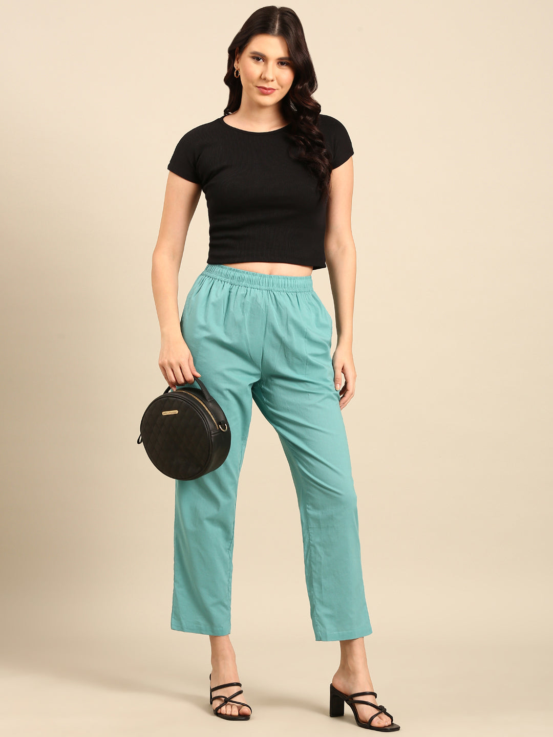 Straight Pant-Sea Green