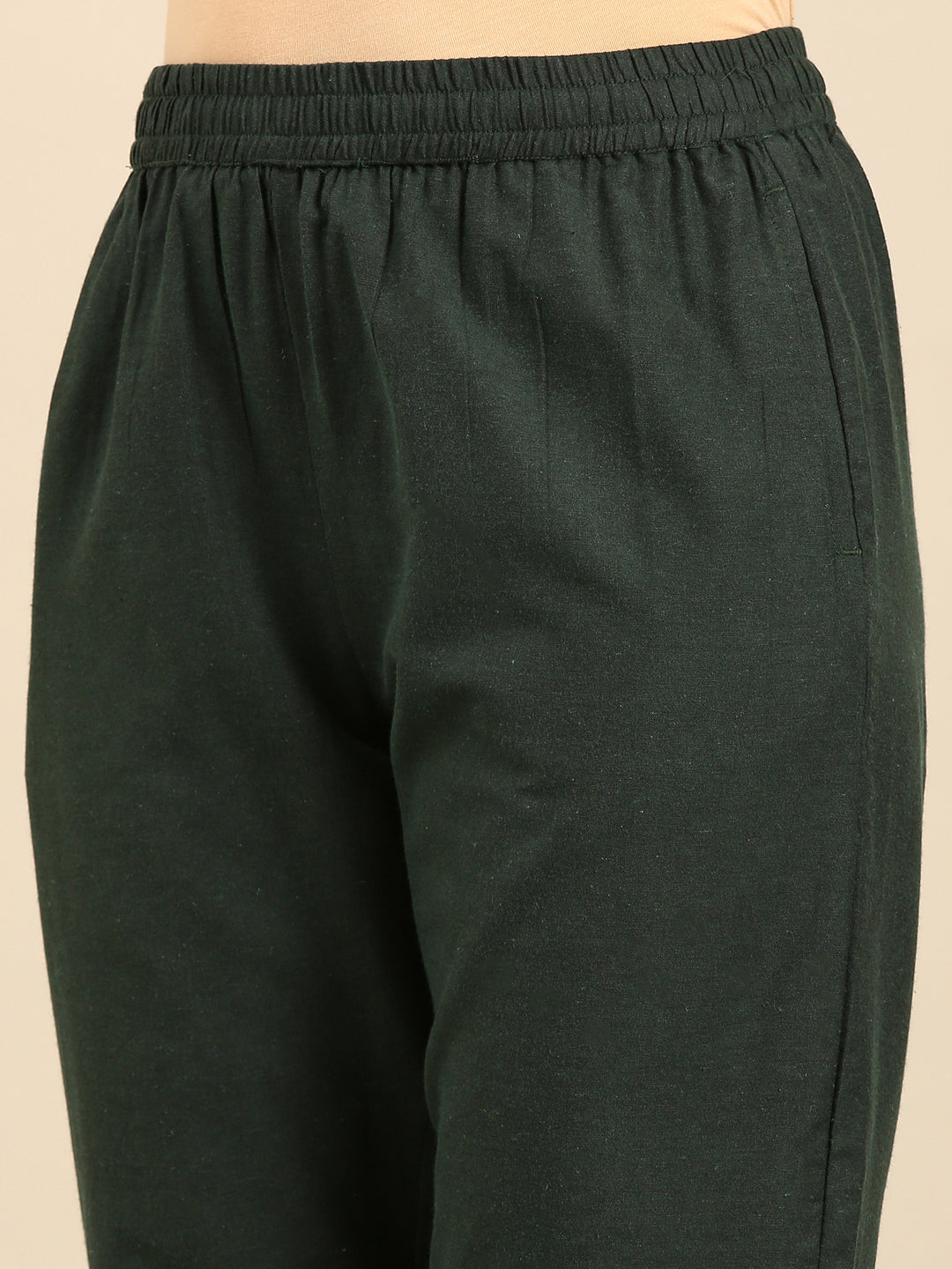 Cigarette Pants-Green