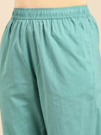 Straight Pant-Sea Green