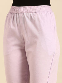 Straight Pant-Lilac