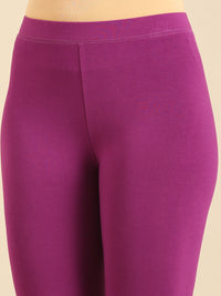 Ankle Length Leggings Viscose-Light Purple