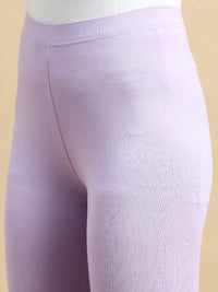 Ankle Length Leggings Viscose-Lilac - De Moza