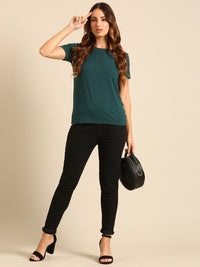 T-Shirt Regular Sleeve-Bottle Green