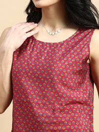 Top All Over Print-Wine - De Moza