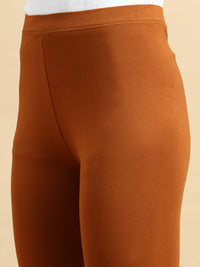 Ankle Length Leggings Viscose-Terracotta - De Moza