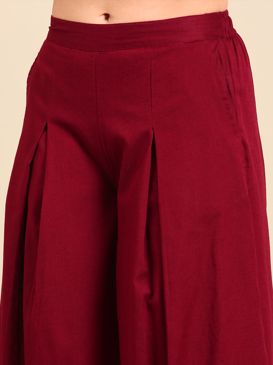 Culottes-Maroon