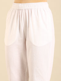 Cigarette Pants-White