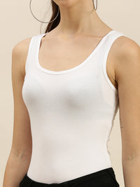 Ladies Razor Back Top Offwhite