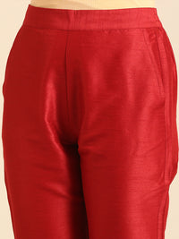 Cigarette Pant-Red