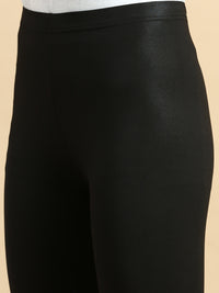 Ankle Length Leggings Polyster-Black - De Moza