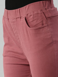 De Moza Women Jegging Dark Mauve