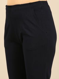 Super Stretch Kurti Pant-Navy