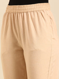 Straight Pant-Beige