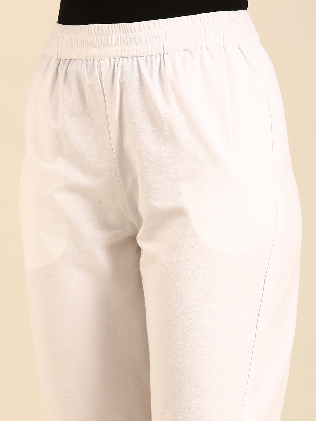 Straight Pant-White