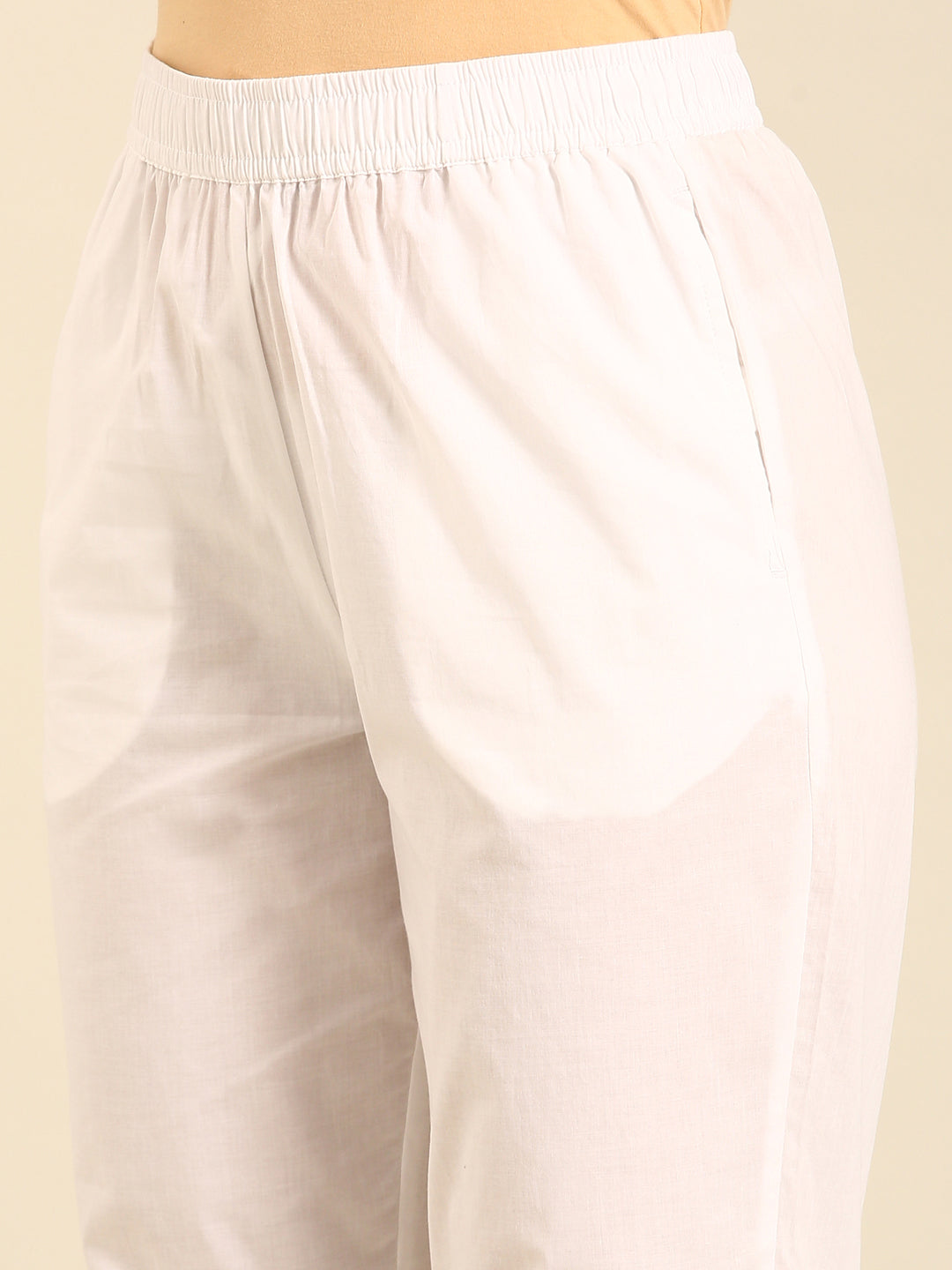 Straight Pant-White